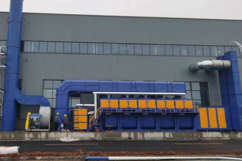 平頂山危廢間催化燃燒設備安裝現場