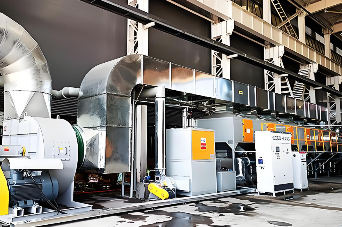 鄭州樸華科技催化燃燒設備生產車間