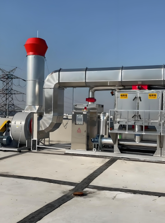 焦作地區危廢間催化燃燒設備維護現場