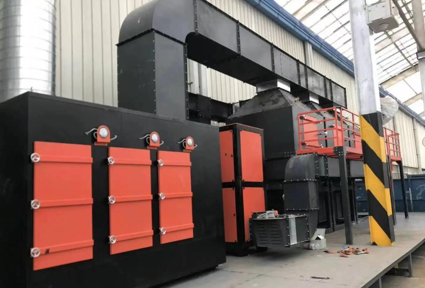 危廢間催化燃燒設備安裝現場