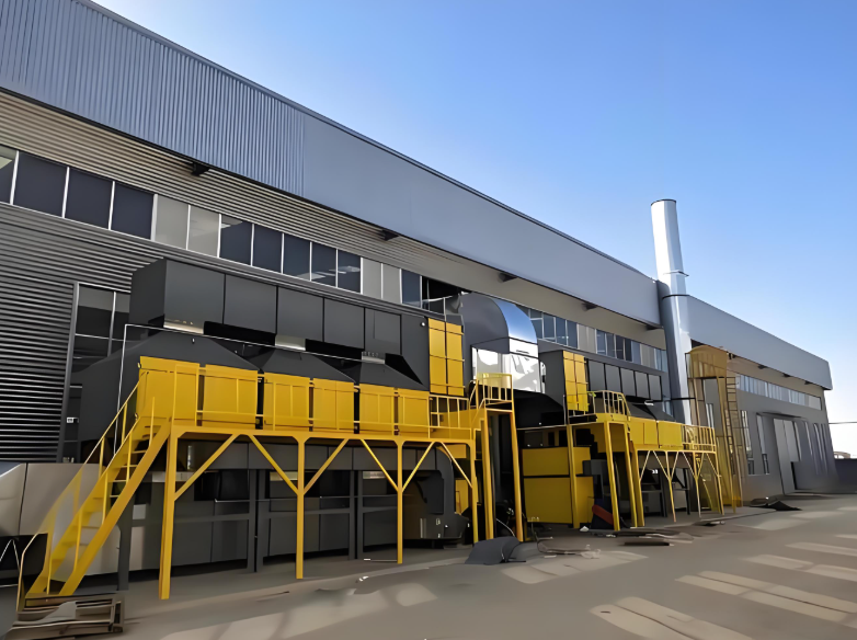 平頂山焦作地區危廢間催化燃燒設備現場圖